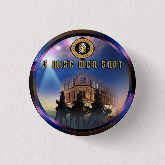 Badge Rond 2,50 Cm Les Trois sages (Devant)