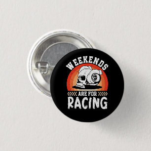 Badge Rond 2,50 Cm Les Week-ends Sont Pour Racing Dirt Vélo Dirt Art