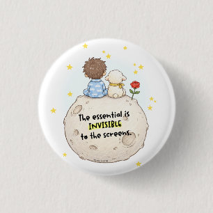 Badge Rond 2,50 Cm L'essentiel est invisible pour les écrans
