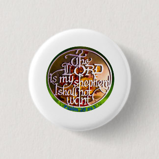 Badge Rond 2,50 Cm L'Éternel est mon berger ...Bouton