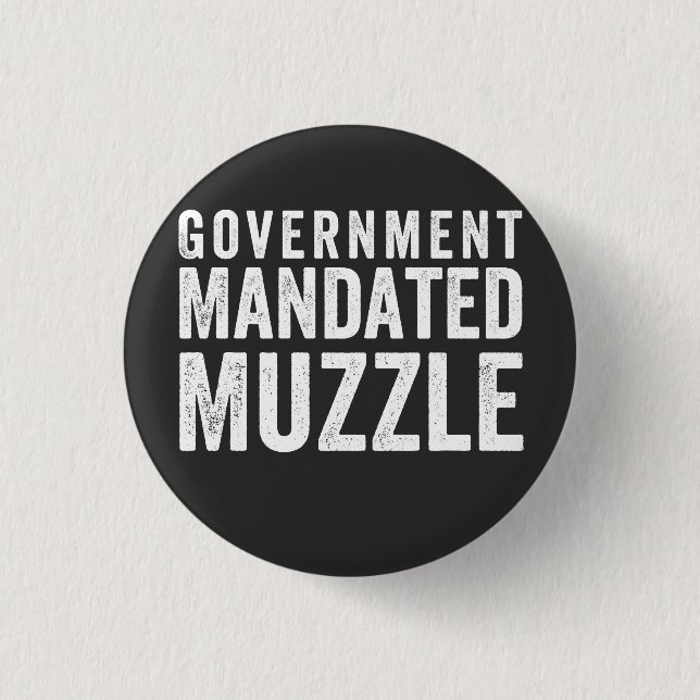 Badge Rond 2,50 Cm L'étouffement du gouvernement (Devant)