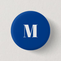 LETTRE INITIALE Bleu Profond Monogramme Moderne De