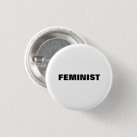 lettres noires "féministes" - arrière - plan blanc