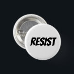 Badge Rond 2,50 Cm Lettres noires "Résister" -<br><div class="desc">Lettres noires "Résister" - bouton</div>