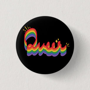Badge Rond 2,50 Cm LGBT+ Pride. L'amour gay.