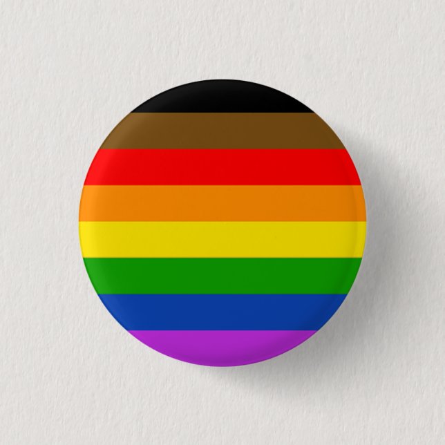 Badge Rond 2,50 Cm LGBT progressiste (Devant)