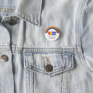 Badge Rond 2,50 Cm LGBT Rainbow LGBTQ Gay pride 2021