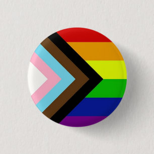 Badge Rond 2,50 Cm LGBTQ drapeau arc-en-ciel