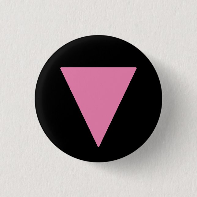 Badge Rond 2,50 Cm LGBTQ+ Triangle rose (Devant)