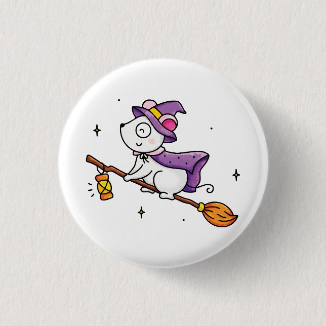 Badge Rond 2,50 Cm L'heure des sorciers  (Devant)