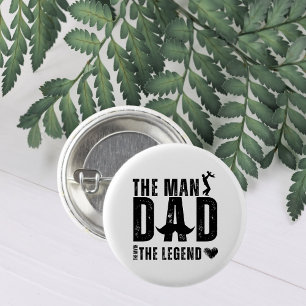 Badge Rond 2,50 Cm L'Homme Le Mythe La Légende PAPA Fête des Pères Co