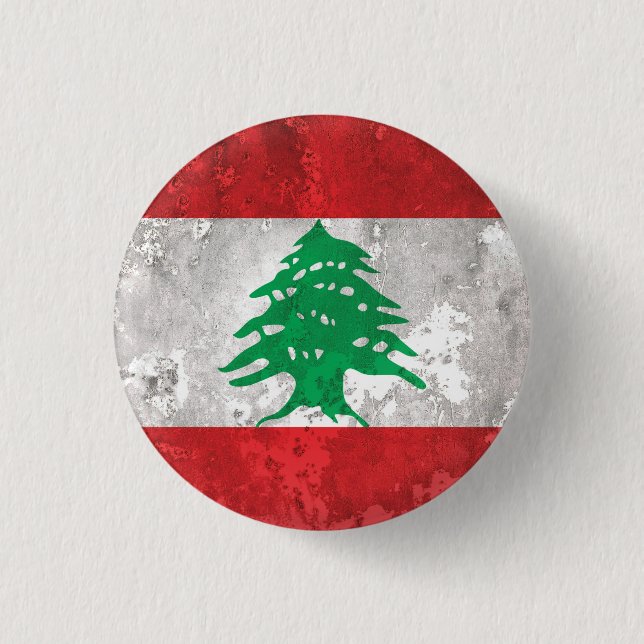 Badge Rond 2,50 Cm Liban (Devant)