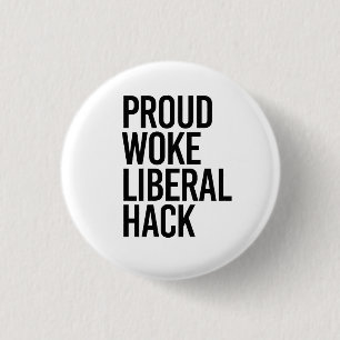 Badge Rond 2,50 Cm libéral éveillé fier et hacker