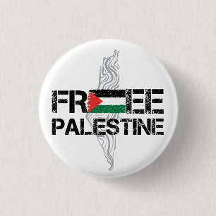 Badge Rond 2,50 Cm Libérez la Palestine avec le drapeau palestinien