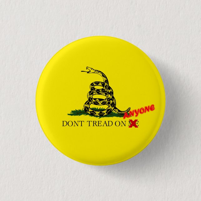 Badge Rond 2,50 Cm Libertarianisme chrétien (Devant)