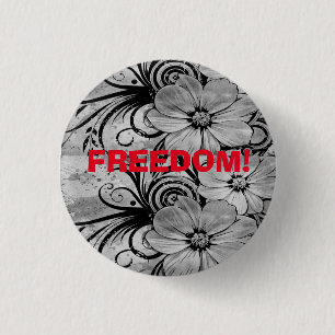 Badge Rond 2,50 Cm Liberté ! Badge.