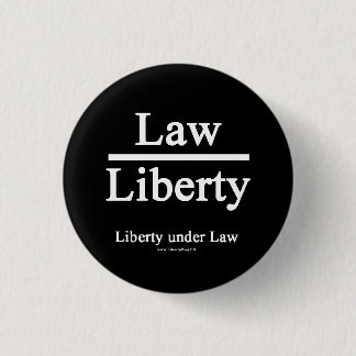 Badge Rond 2,50 Cm Liberty Under Law Button