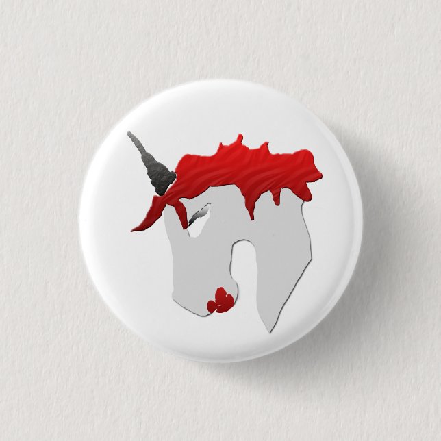 Badge Rond 2,50 Cm Licorne de rue de Snarkley (Devant)