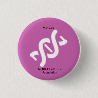 Badge Rond 2,50 Cm L'IDÉE de MI a le bouton de rose de base d'amour