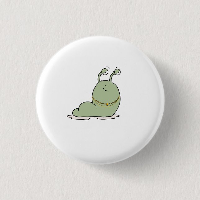 Badge Rond 2,50 Cm Limace, thème, thème de bug (Devant)