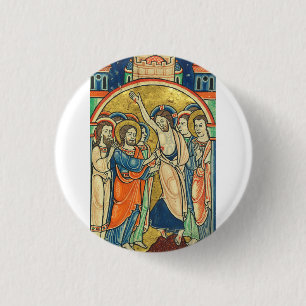 Badge Rond 2,50 Cm L'Incrédulité de saint Thomas du Psautier 