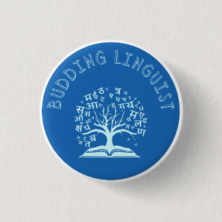 Badge Rond 2,50 Cm Linguiste Budding
