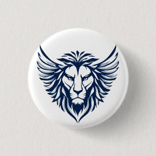 Badge Rond 2,50 Cm Lion ailé