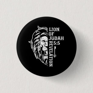 Badge Rond 2,50 Cm Lion de Juda 5 5 Christian Graphisme Design Christ