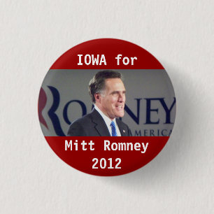 Badge Rond 2,50 Cm L'Iowa pour le bouton 2012 politique de photo de