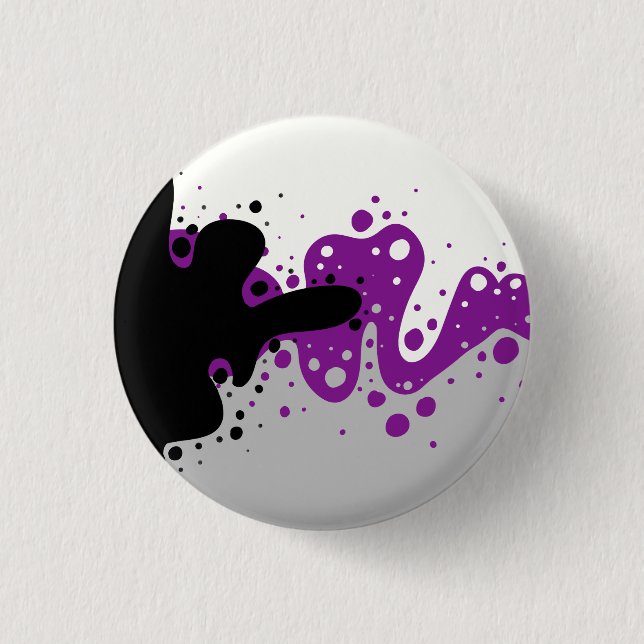 Badge Rond 2,50 Cm Liquide débisexuel (Devant)