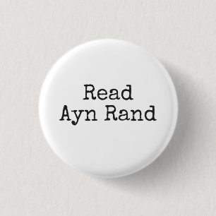 Badge Rond 2,50 Cm Lire Ayn Rand