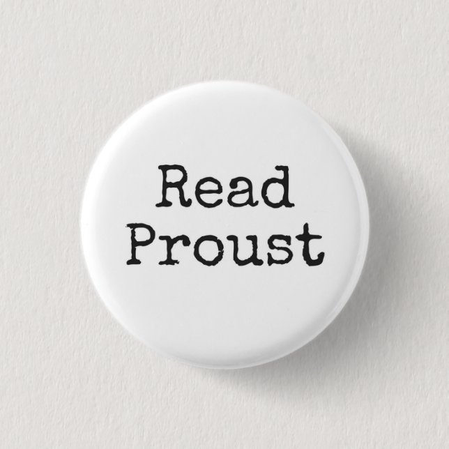Badge Rond 2,50 Cm Lire Proust (Devant)