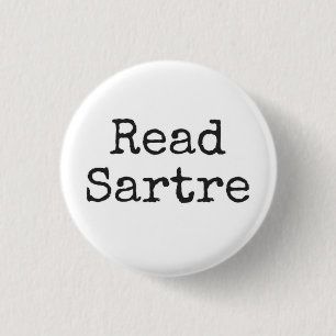 Badge Rond 2,50 Cm Lire Sartre