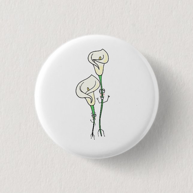 Badge Rond 2,50 Cm lis martinières, thème de fleurs mignon (Devant)