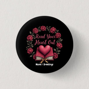 Badge Rond 2,50 Cm Lisez Votre Cœur Une Maison pour les Amoureux des
