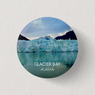 Badge Rond 2,50 Cm Liste des seaux du parc national de Glacier Bay Al