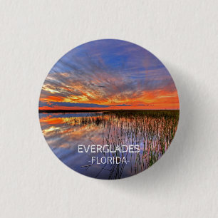 Badge Rond 2,50 Cm Liste des seaux Everglades National Park Florida