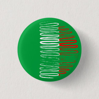 Badge Rond 2,50 Cm L'Italie sur le bouton vert