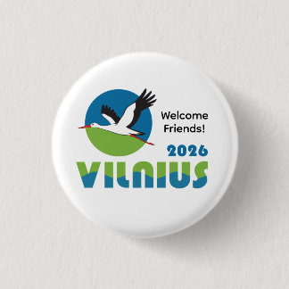 Badge Rond 2,50 Cm Lithuania 2026 International Convention Pin