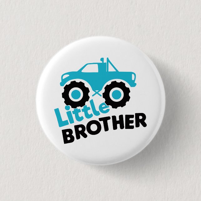 Badge Rond 2,50 Cm Little Brother Monster Truck (Devant)