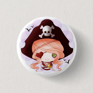Badge Rond 2,50 Cm Little Dollie Pirate