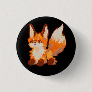 Badge Rond 2,50 Cm Little Fox, renardeau