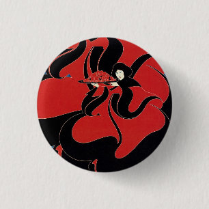 Badge Rond 2,50 Cm Livre de poche vintage Art Nouveau Thanksgiving