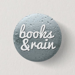 Badge Rond 2,50 Cm Livres et pluie