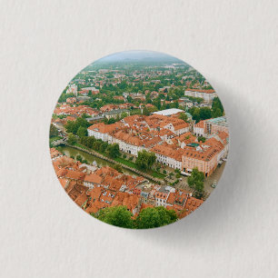 Badge Rond 2,50 Cm Ljubljana d'en haut