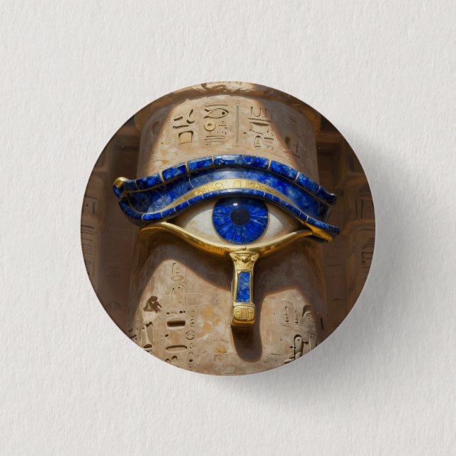 Badge Rond 2,50 Cm L'œil égyptien (Devant)