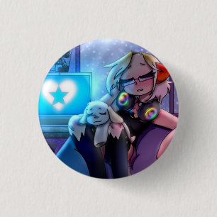 Badge Rond 2,50 Cm Lofi Room Gloryheart Pin