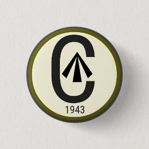 Badge Rond 2,50 Cm Logo 2ème guerre mondiale Spearhead Canada