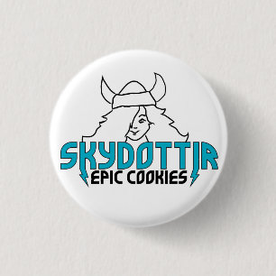 Badge Rond 2,50 Cm LOGO de FILLE épique de biscuits de Skydottir