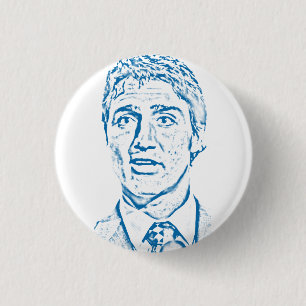 Badge Rond 2,50 Cm Logo de Justin Trudeau